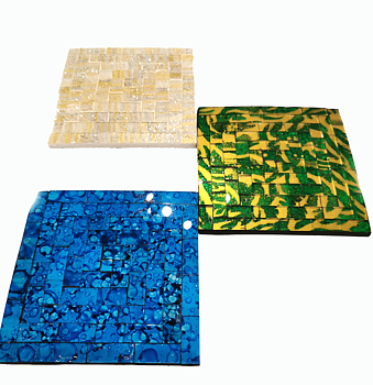 mosaik underlägg mandala fyrkantig