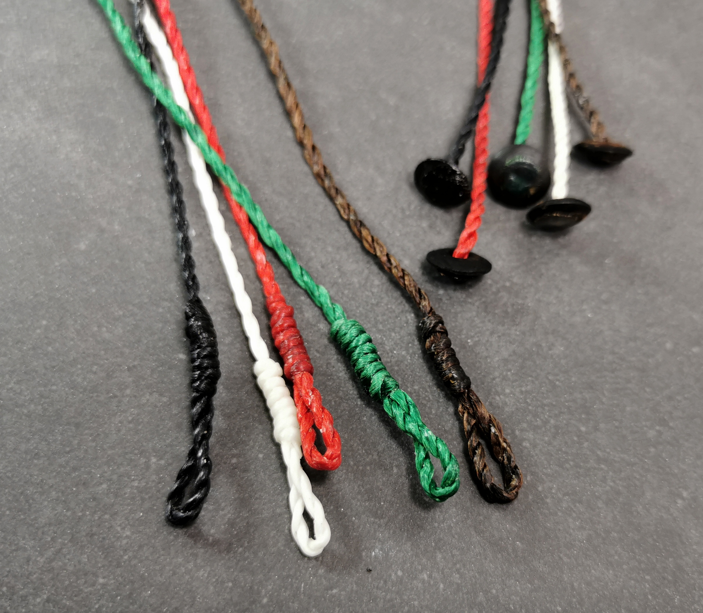Vävd Vaxat Nylon Snöre- 1,5mm - 50cm  - 5