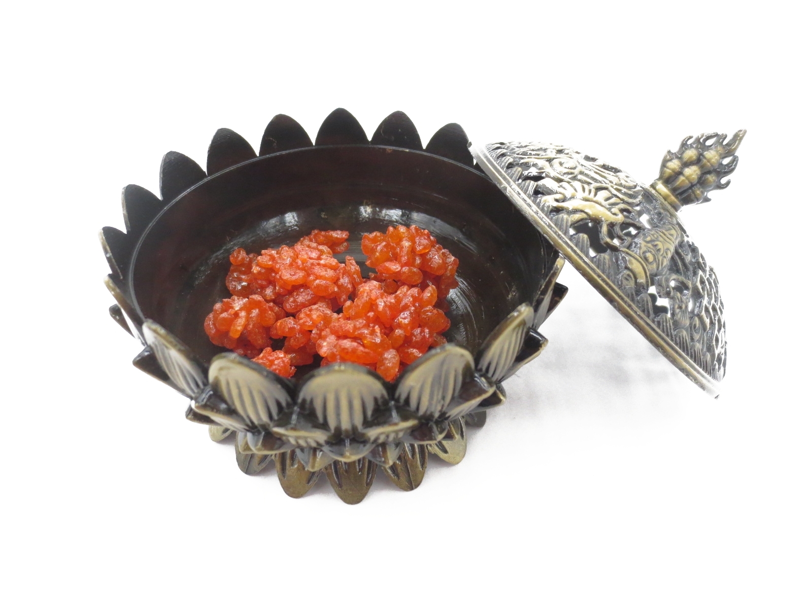 Tibetanska Rökelse brännare - Brons färg - 9cm - 2