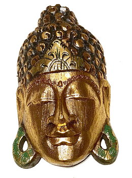 Guld Buddha Mask  - 50cm