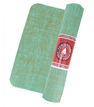 Yogamatta - Jute -  Mynta Grön - Eko Pvc