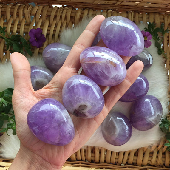 Pebbles "No Worry Stone" - Ametist - 2