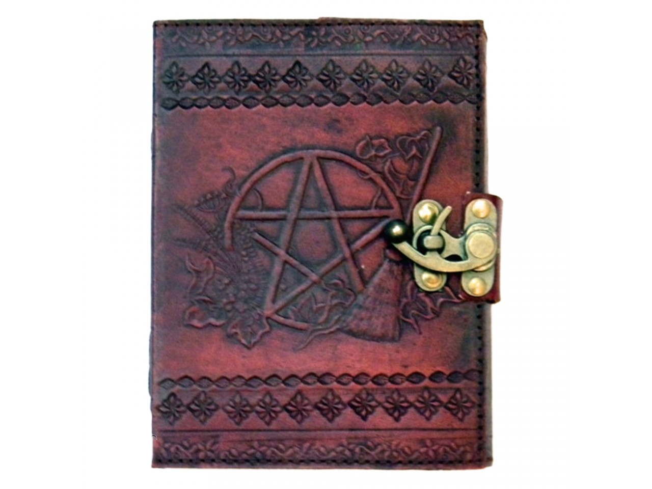 dagbok i läder pentagram