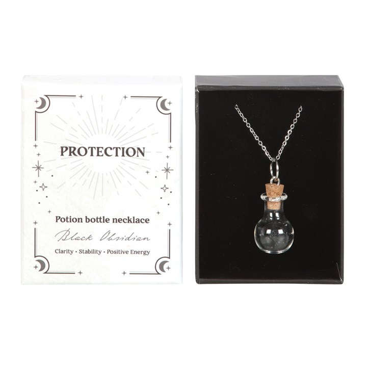 Potion Halsband med Obsidian - Beskydd