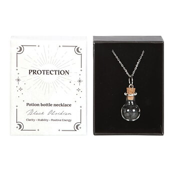 Potion Halsband med Obsidian - Beskydd