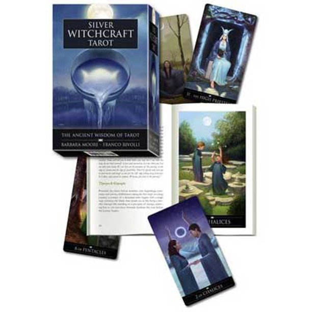Silver Witchcraft Tarot by Barbara Moore, Boxed Set - Kort med Bok