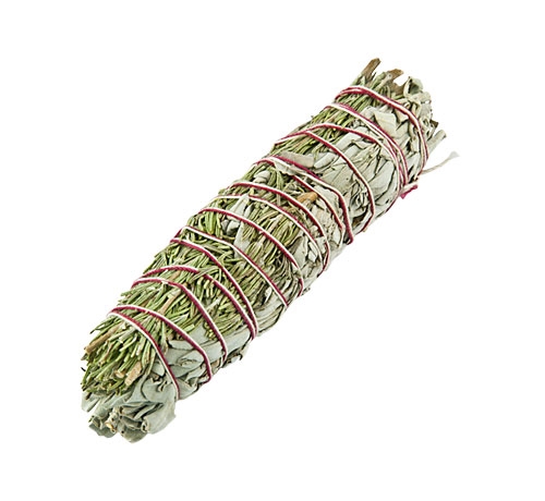  Vit Salvia / Rosmarin Smudge -12cm