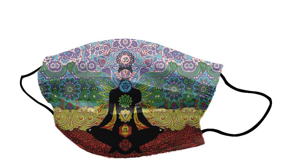 Tvättbar tygmask - Yoga Chakra
