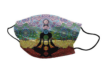 Tvättbar tygmask - Yoga Chakra