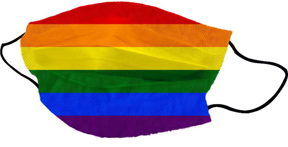 Tvättbar tygmask - Pride/Rainbow