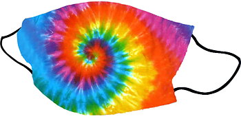 Tvättbar tygmask - Tie Dye Swirl