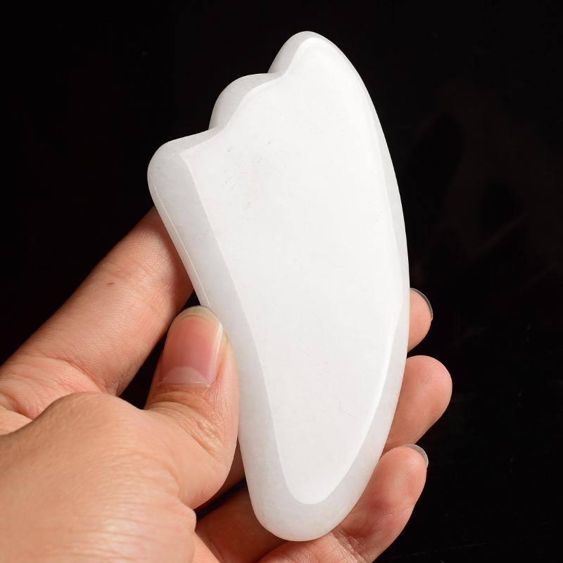 Guasha Massage Verktyg  - Vågform- Snökvarts  -10cm - 3