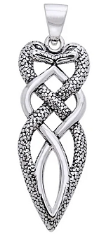Ouroboros Love Snakes Infinity - Hänge Silver