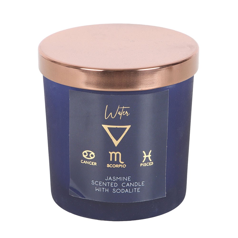 Vatten element Jasmin Kristall Chip Doft Ljus - 2