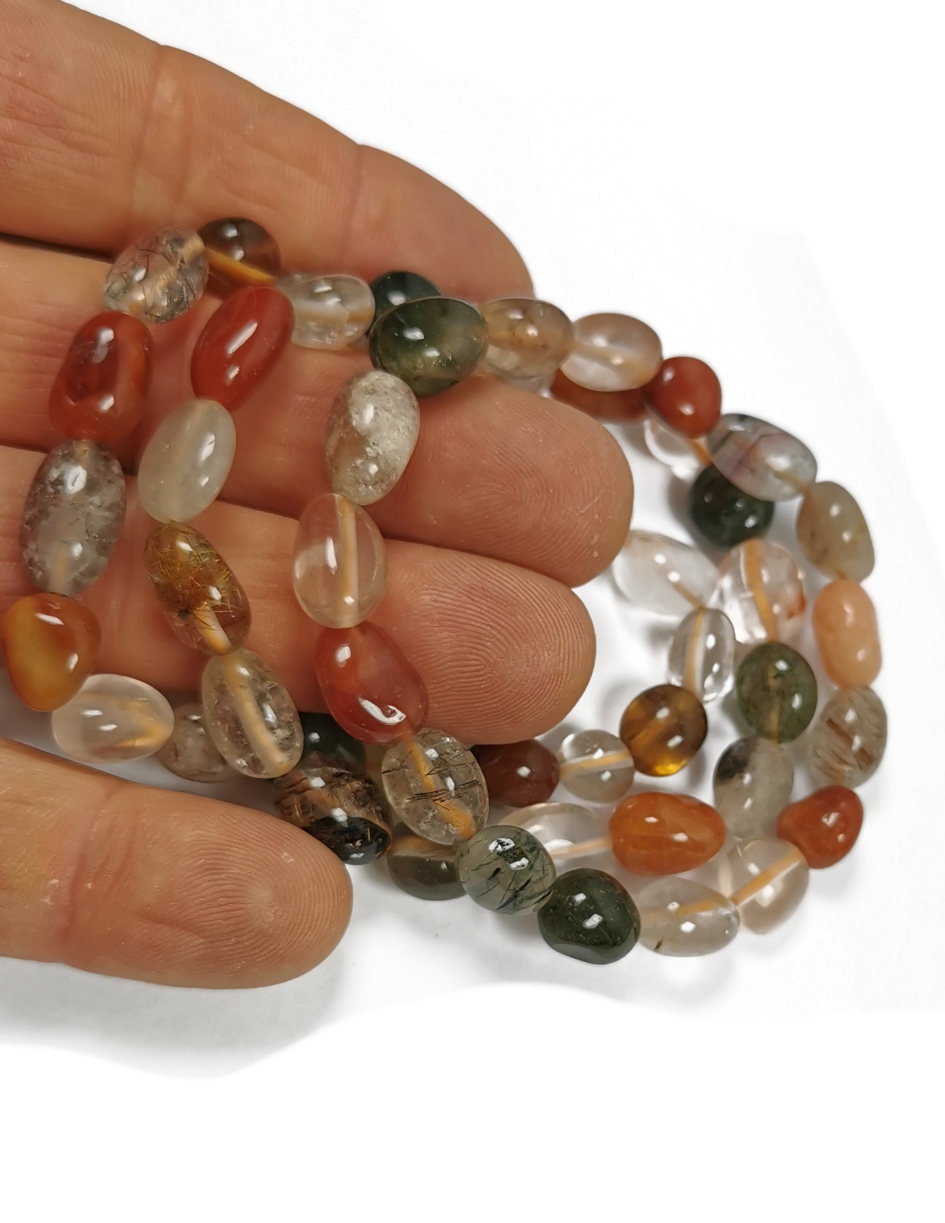 Karneol/Kvarts Mix Armband  - 3