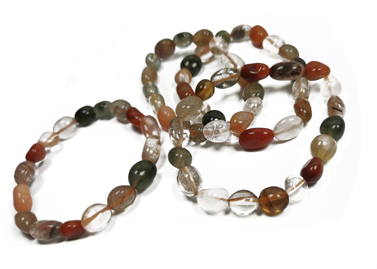 Karneol/Kvarts Mix Armband 