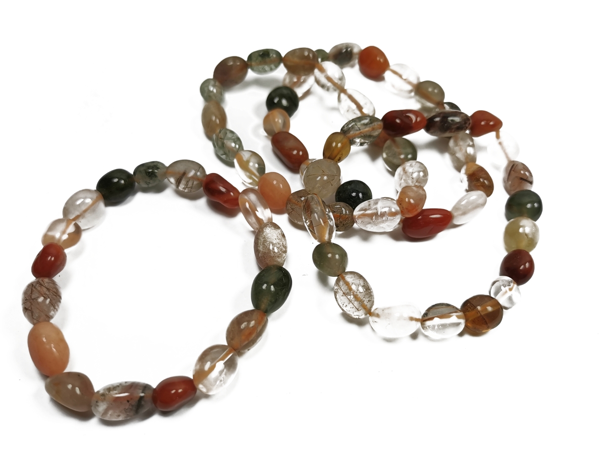 Karneol/Kvarts Mix Armband  - 2
