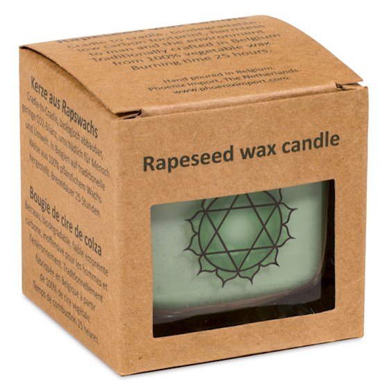 Chakra Doftljus av rapsfrövax - Hjärtchakra – Anahata - 2