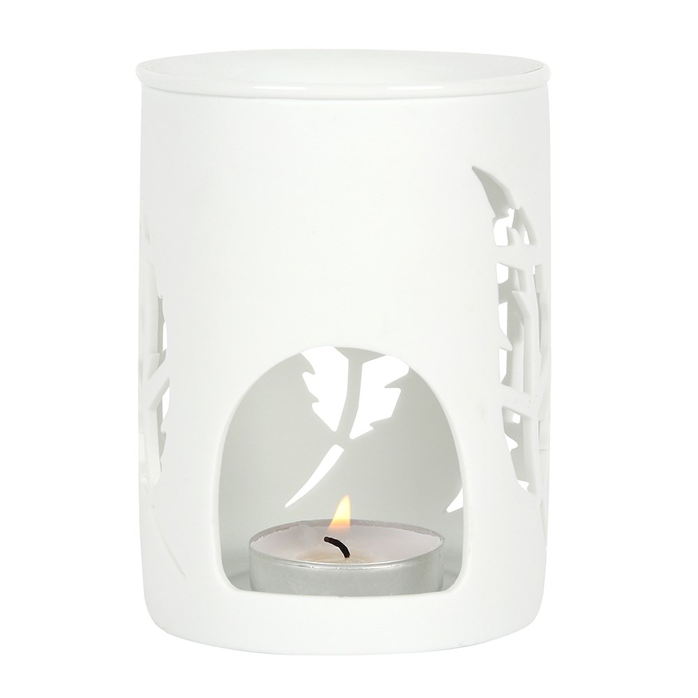 Aromalampa ,  Vit Fjärdrar - 2