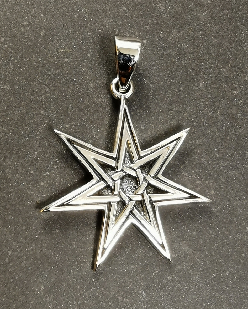 Alvstjärna Hänge i Silver - Septagram