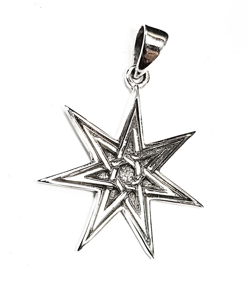 Alvstjärna Hänge i Silver - Septagram - 2