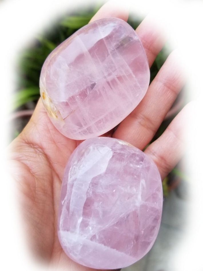 Pebbles "No Worry Stone" - Rosenkvarts AA kvalitet - 3
