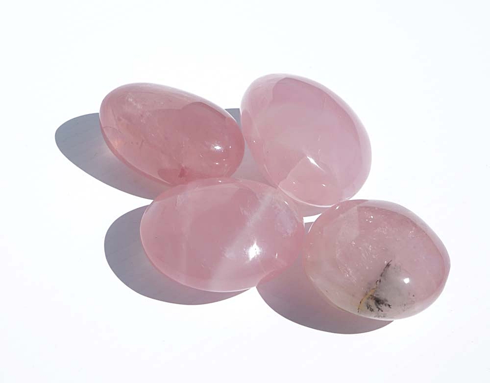 Pebbles "No Worry Stone" - Rosenkvarts AA kvalitet - 2