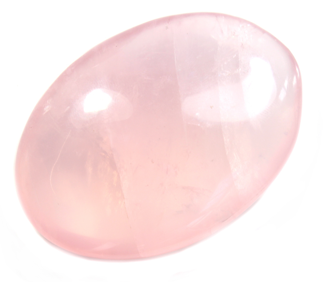 Pebbles "No Worry Stone" - Rosenkvarts AA kvalitet