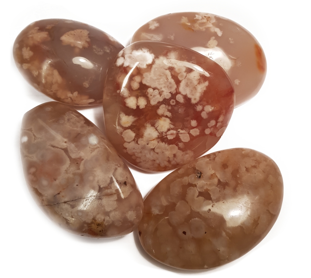 Pebbles "No Worry Stone" - Sakura Agat / Blomsteragat  - 2