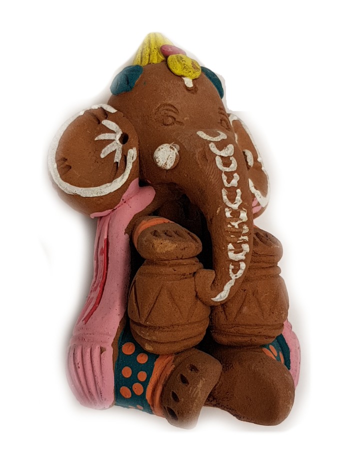 Ganesha  i Keramic - Visdomens gud och undanröjare av hinder