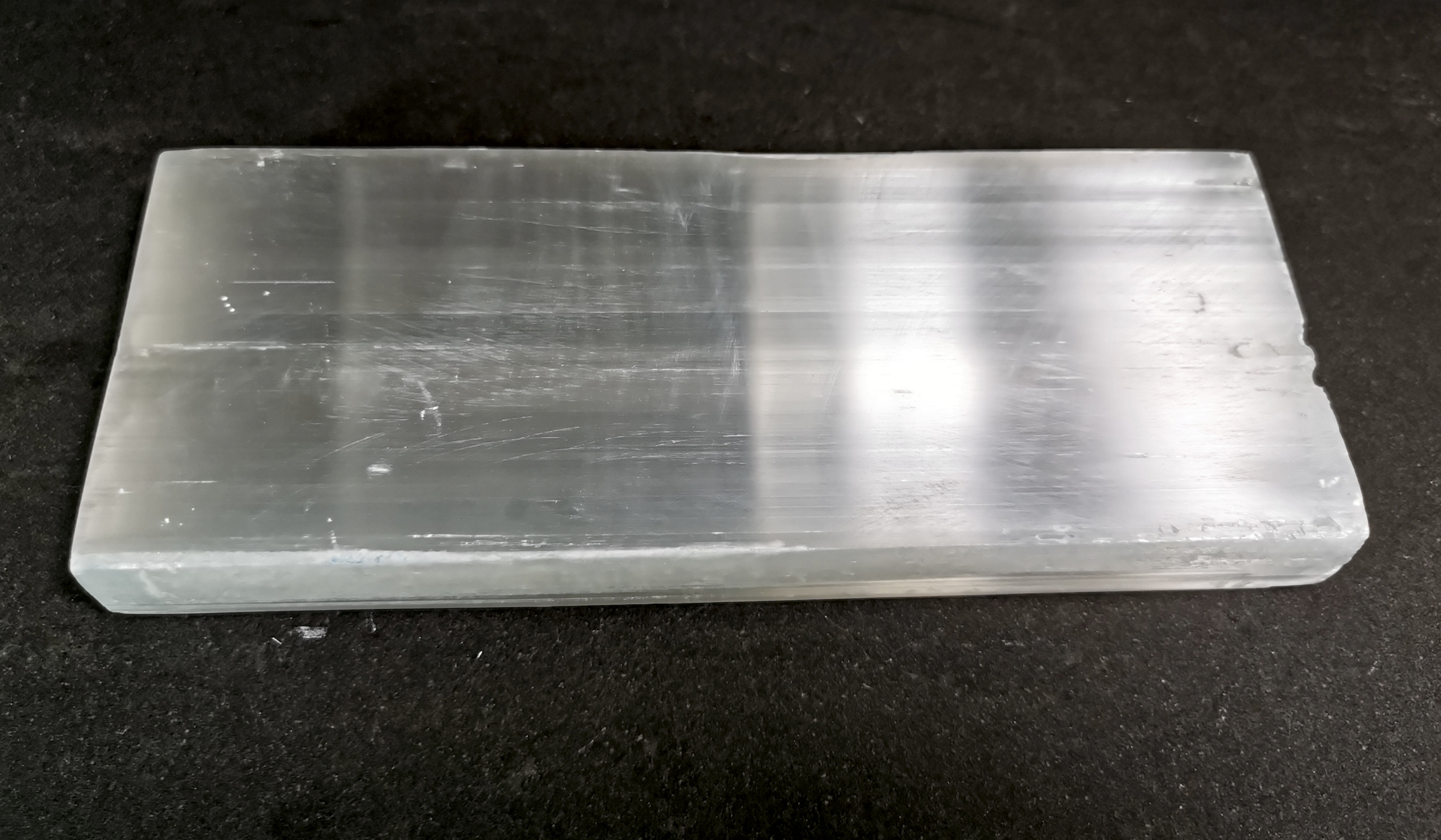 Selenit laddningsplatta (Selenite Charging Plate) - ca. 20x8cm