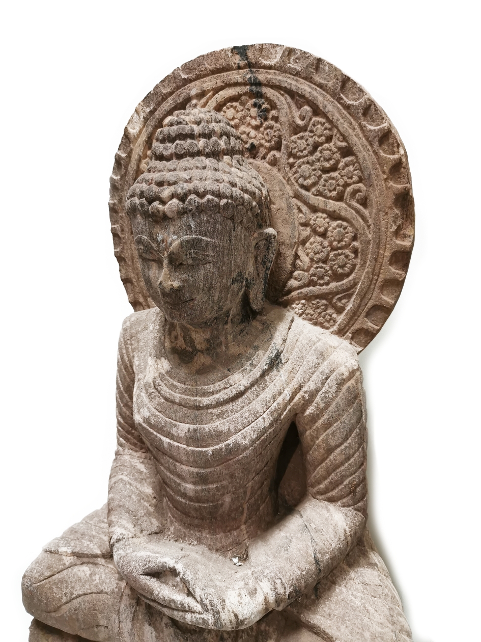 Temple Staty - Buddha i khondalit. - 3