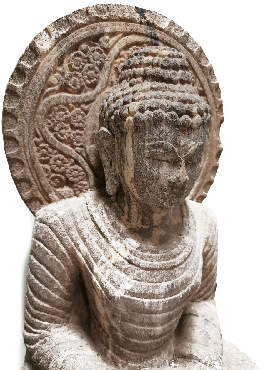 Temple Staty - Buddha i khondalit. - 2