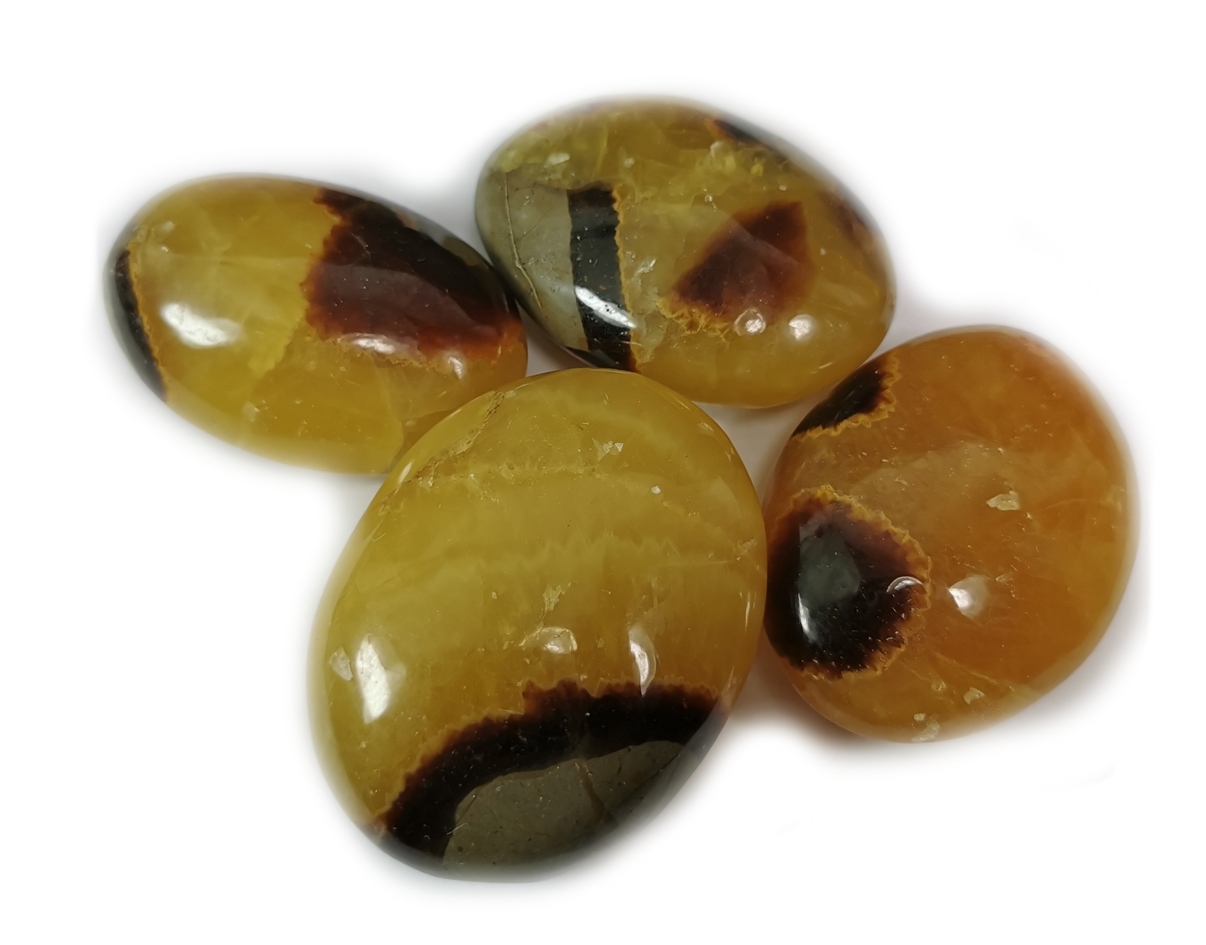 Pebbles "No Worry Stone" - Gul Septaria AA kvalitet - 2