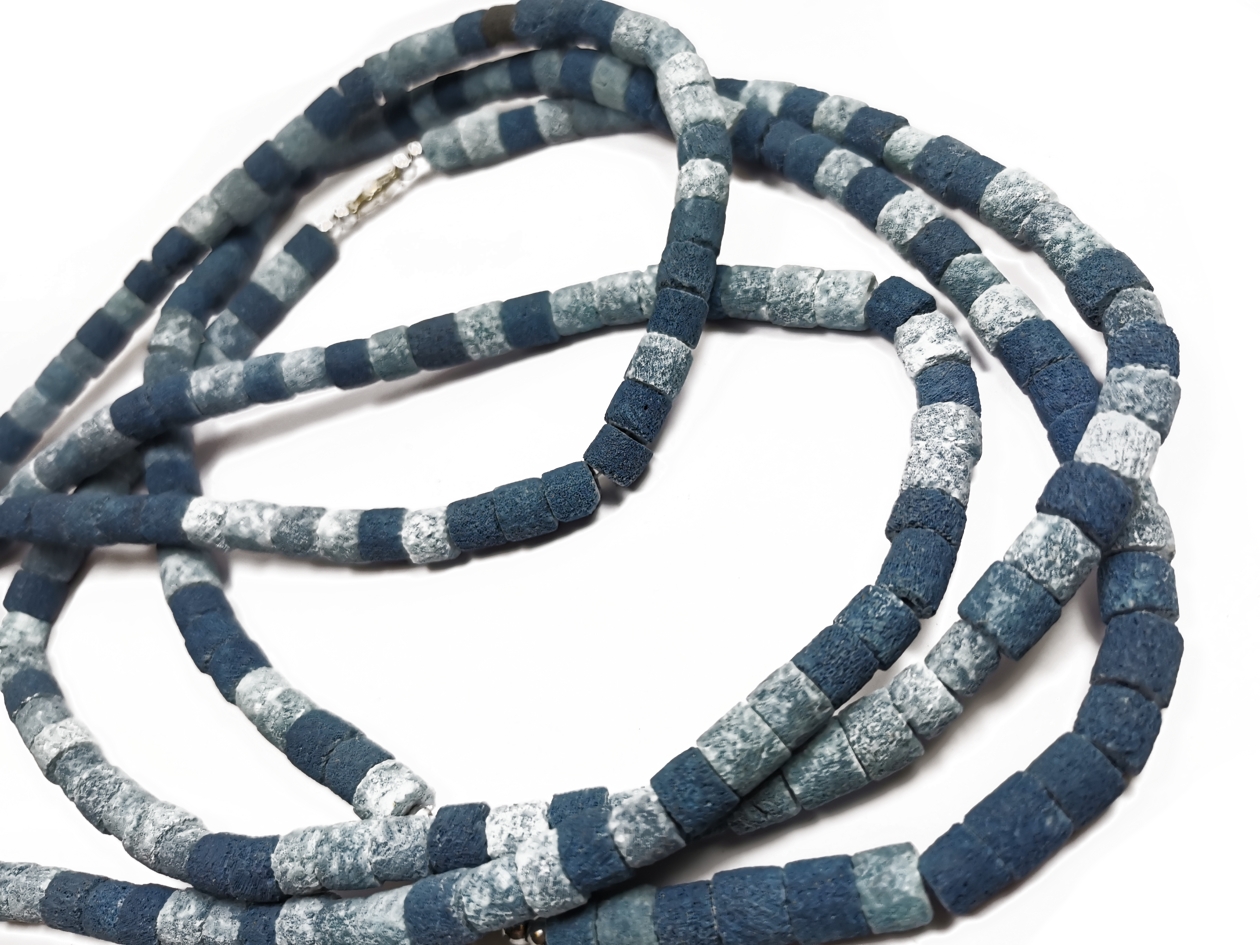 Blå Svamp Korall Halsband   - 2