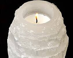 Selenit Ljuslykta, Berg  - 8cm