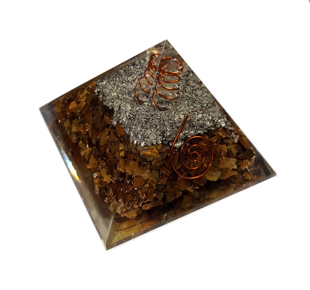 Orgonite Pyramid - Tigeröga - Styrka