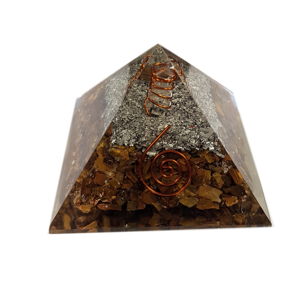 Orgonite Pyramid - Tigeröga - Styrka - 2