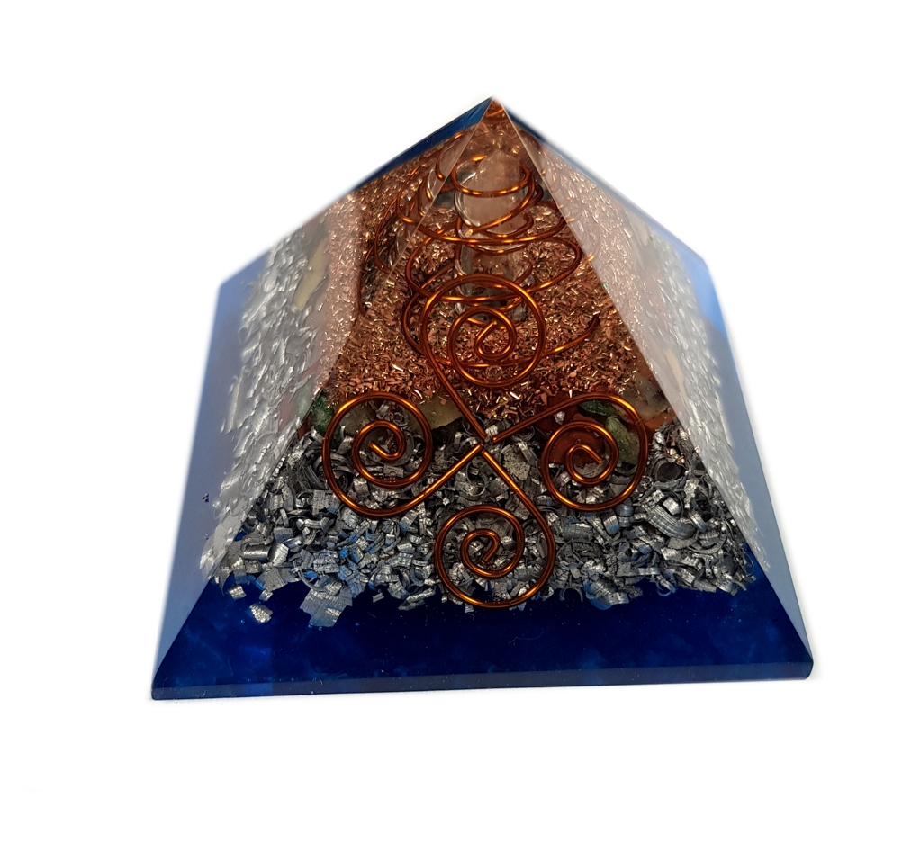 Orgonite Pyramid - Reiki Blue Ray - 2