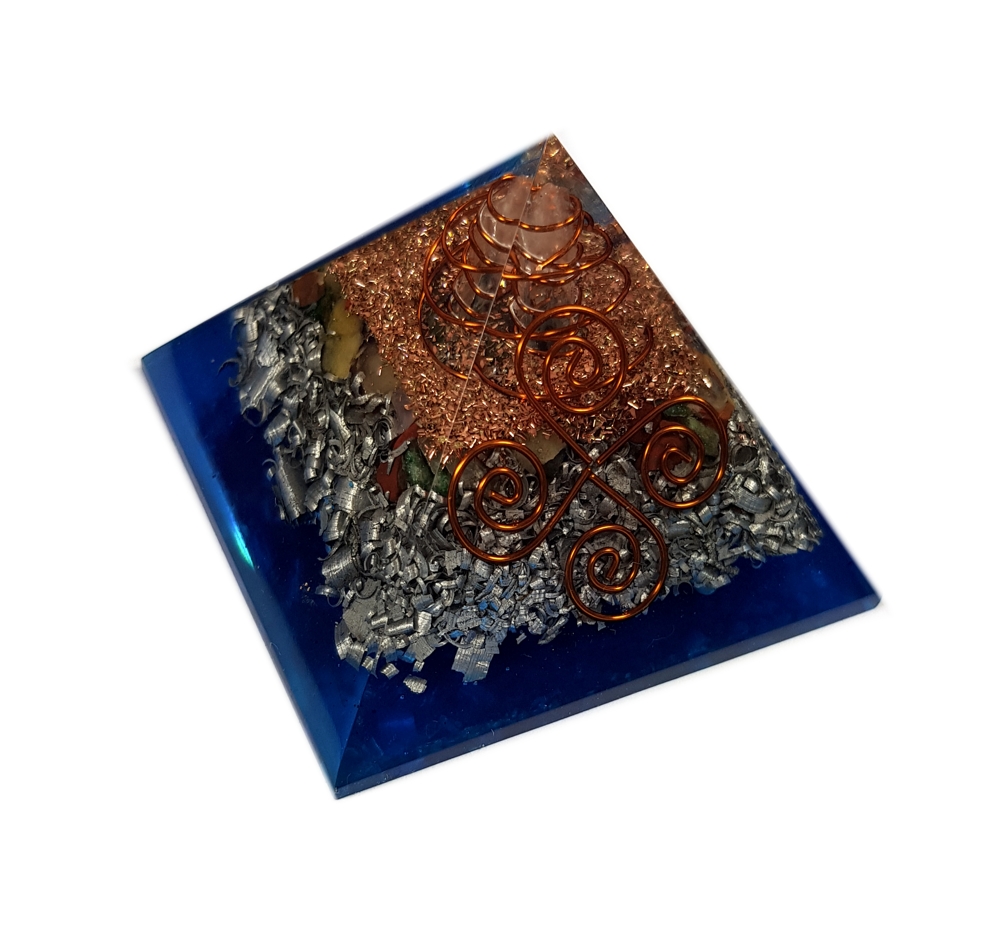 Orgonite Pyramid - Reiki Blue Ray