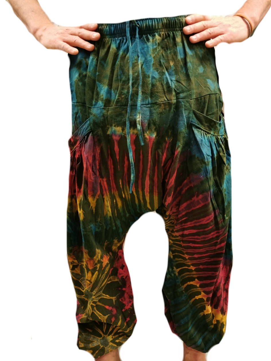  Haremsbyxor - Batik - Tjockare bomulls Tyg  - 2