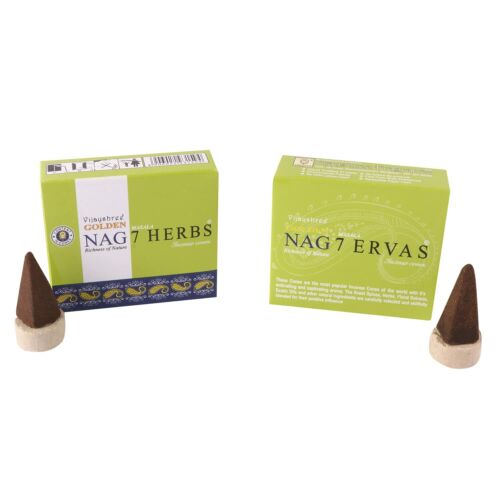Golden Nag Seven Herbs  Rökelsekoner