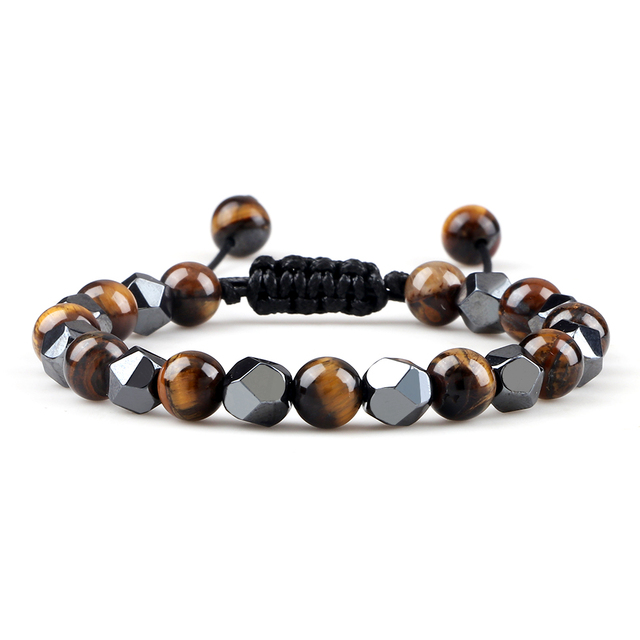 Hematit och Tigeröga Armband 