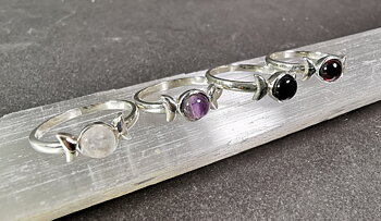 Triple moon Ring i Silver