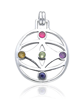 "Eye " Sädesfältscirkel Geometrisk Halsband av Peter Stone 