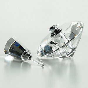 Parfymflaska i glas - Klar - Diamant form