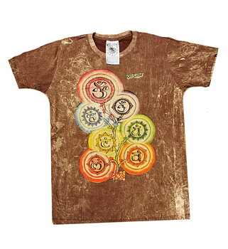 NO TIME T-shirt - Wandering Chakras - Brun
