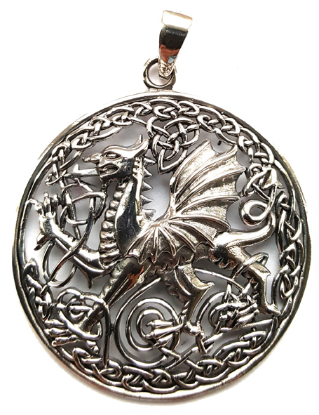  Wyvern Hänge i Silver