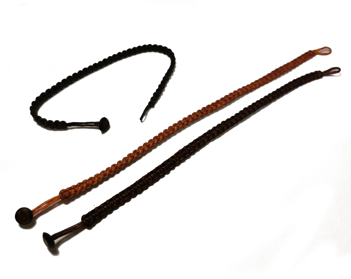 Vävd Vaxat Nylon Armband - 5mm/platt  - 4