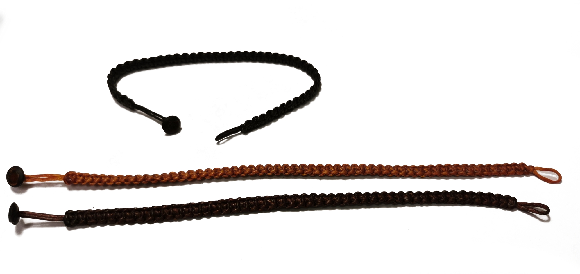 Vävd Vaxat Nylon Armband - 5mm/platt 